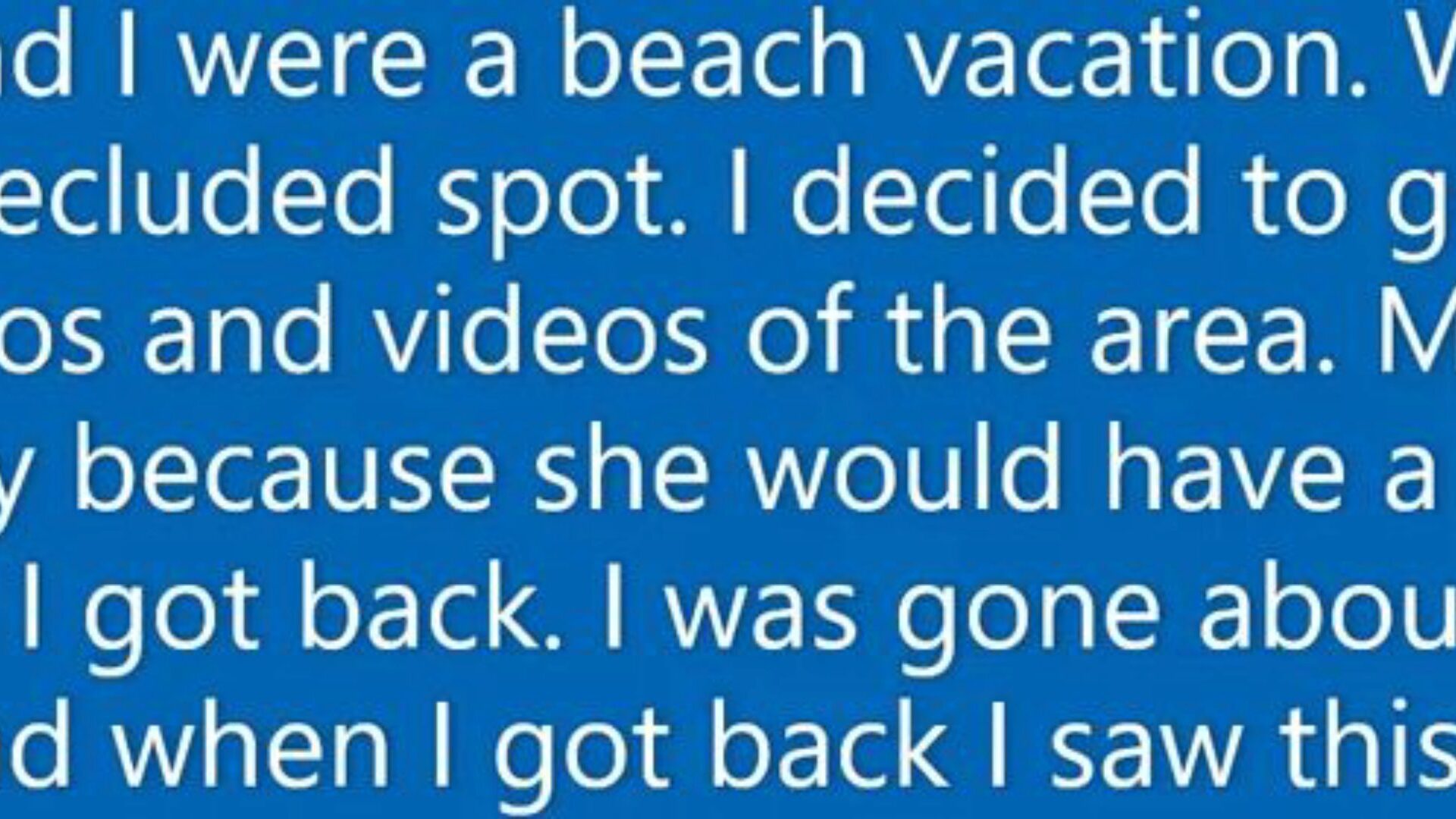 妻はビーチでの休暇中に見知らぬ人の棒を吸います