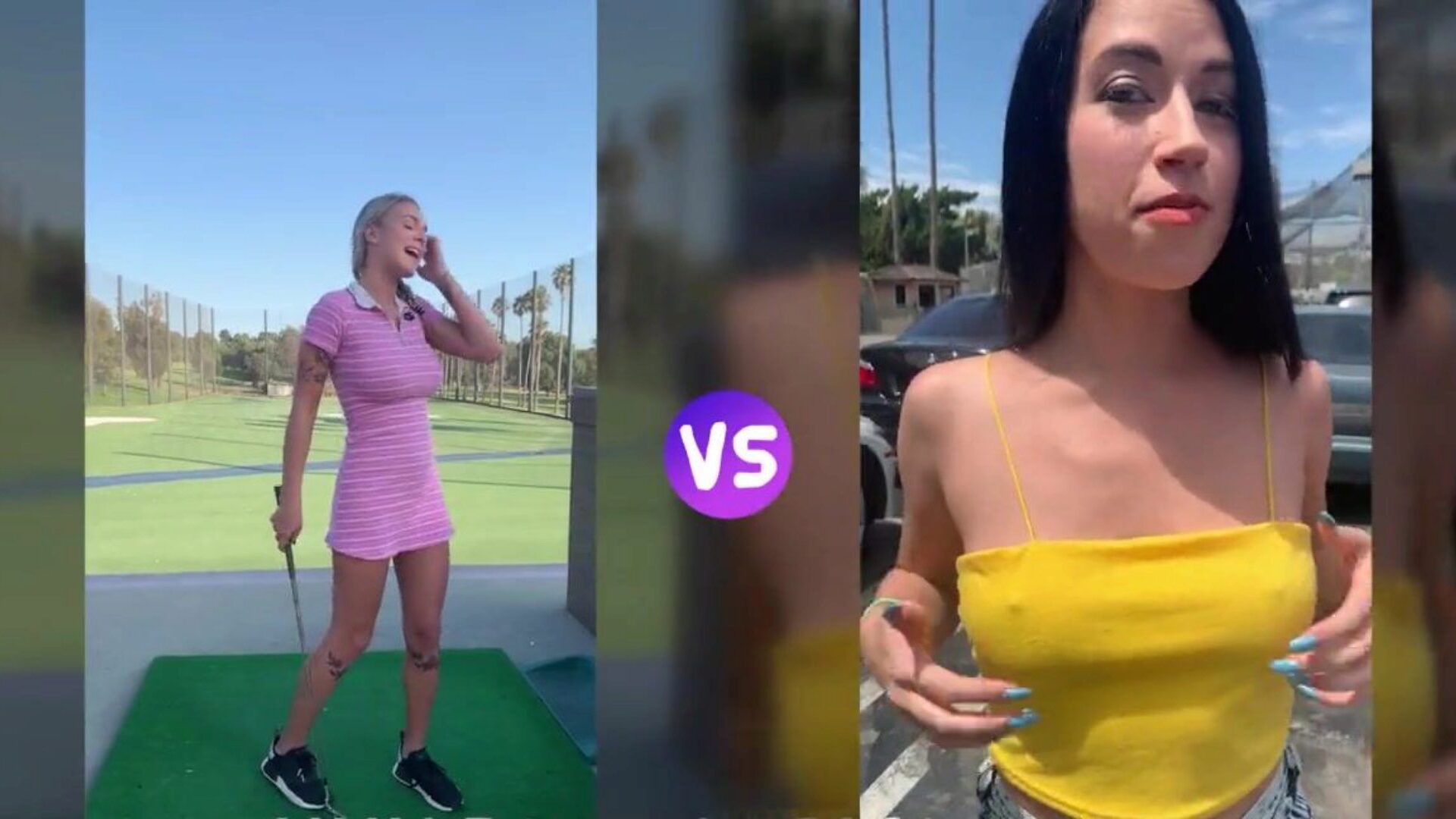 vídeo bnds: garotas de golfe: gabbie carter vs alex coal